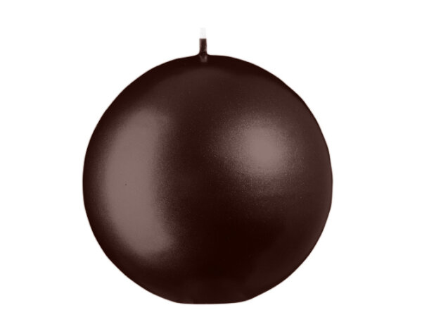 Kugelkerzen Metallic Glanz Brandy