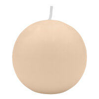 Kugelkerzen Champagner Ø 120 mm, 4 Stück