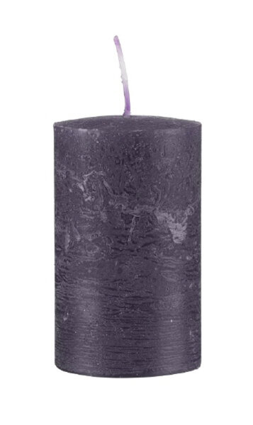 durchgefärbte Rustic Stumpenkerzen Lila 100 x Ø 50 mm, 1 Stück