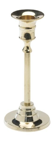 Tischleuchter Messing Gold H 16 cm