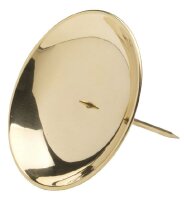 Kranzteller, Kerzenstecker Ø 10 cm Gold poliert,...