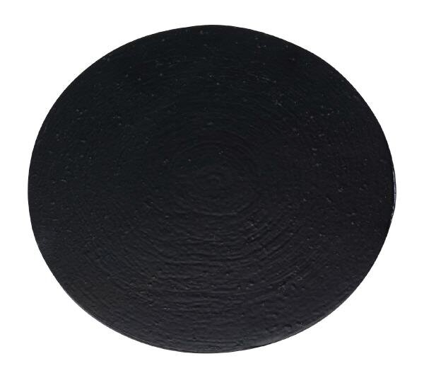 Teller, Kerzenteller Alu schwarz (Schieferoptik) Ø 14 cm