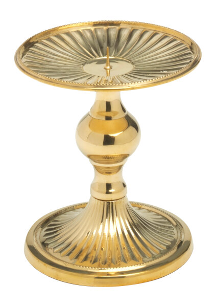 Scheibenleuchter Gold H 12 cm Ø 11 cm