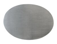 Teller, Kerzenteller Edelstahl Matt 10x8 cm