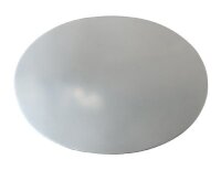 Teller, Kerzenteller Edelstahl poliert 17x12 cm