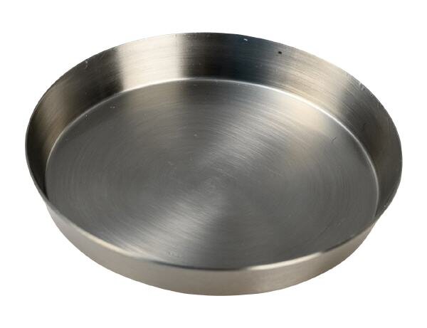 Teller, Kerzenteller Edelstahl Matt Ø 8 cm innen