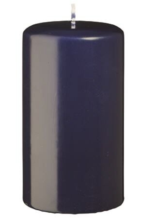 Stumpenkerzen Nachtblau Dunkelblau 60 x Ø 60 mm, 4 Stück