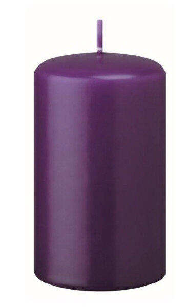 Stumpenkerzen Violett 80 x Ø 60 mm, 4 Stück