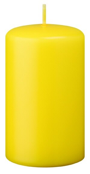 Stumpenkerzen Citron Zitrone Gelb 100 x Ø 60 mm, 4 Stück