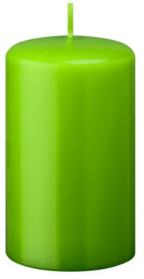 Stumpenkerzen Limonegrün 100 x Ø 60 mm, 4 Stück