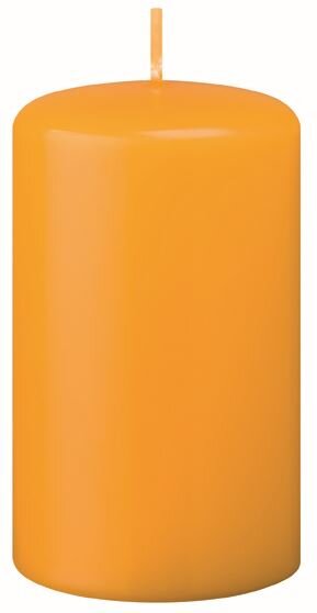 Stumpenkerzen Mais Gelb/Orange 100 x Ø 60 mm, 4 Stück