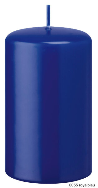 Stumpenkerzen Royalblau 60 x Ø 50 mm, 4 Stück