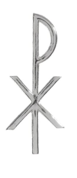 Wachsornament Pax (groß) Silber