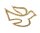 Verzierornament Taube Gold