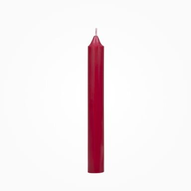 Leuchterkerzen durchgefärbt Bordeaux 180 x Ø 22 mm, 10 Stück