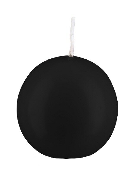 Kugelkerzen Schwarz Ø 80 mm, 6 Stück