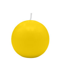 Kugelkerzen Zitrone Gelb Ø 60 mm, 16 Stück