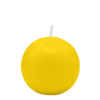 Kugelkerzen Zitrone Gelb Ø 50 mm, 16 Stück