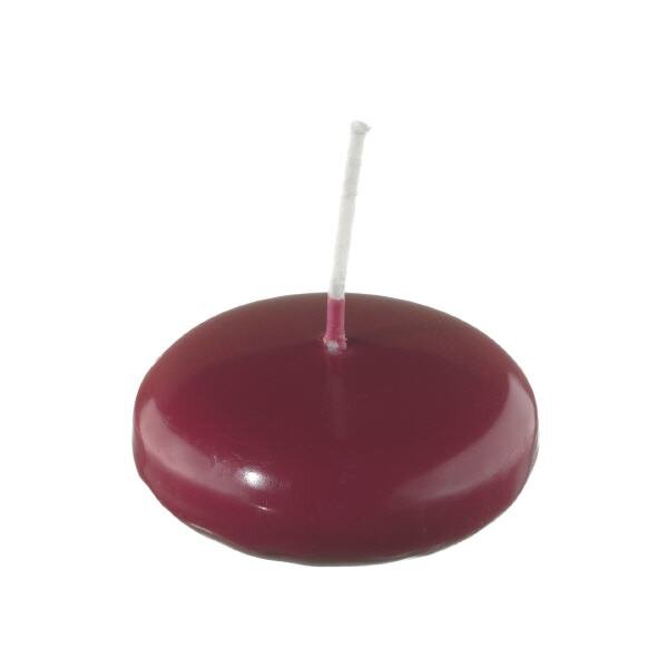 Schwimmkerzen Rotbraun 26 x Ø 42 mm, 8 Stück