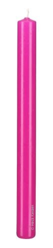 Stabkerzen Fuchsia Pink 250 x Ø 22 mm, 10 Stück