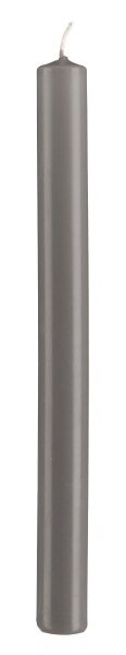Stabkerzen Silbergrau 250 x Ø 22 mm, 10 Stück