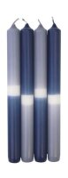 Dip Dye Leuchterkerzen Kerzen Graublau-Dunkelblau, 250 x...
