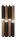 Dip Dye Leuchterkerzen Kerzen Schwarz-Caramel, 250 x 23 mm, 4 Stück