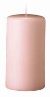 Stumpenkerzen Taupe Rose 180 x Ø 70 mm, 4 Stück