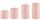 Stumpenkerzen abgestuft Taupe Rose , 4 Stück