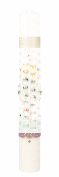Osterkerze 600 x Ø 80 mm (10% Bienenwachs-Anteil)
