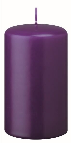 4er Set Stumpenkerzen Violett