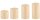 4er Set Stumpenkerzen abgestuft Champagner