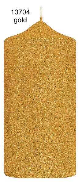 Glamour Stumpenkerzen Gold