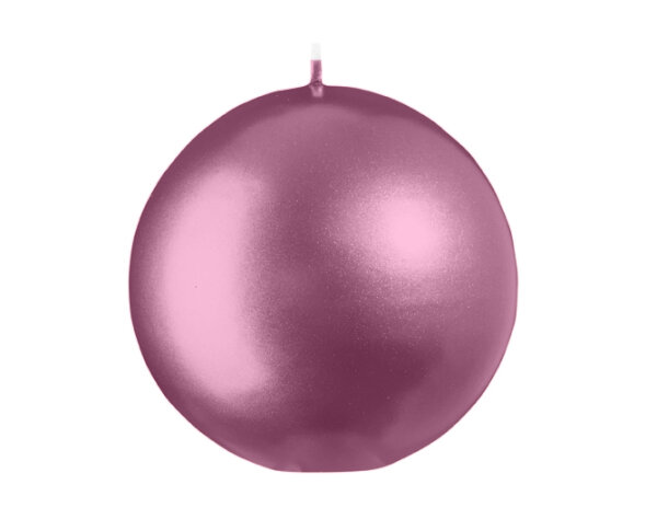 Kugelkerzen Orchidee Matt mit Metalleffekt