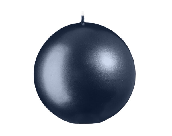 Kugelkerzen Blueberry Matt mit Metalleffekt