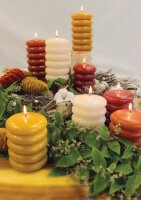 Stumpenkerzen "Sculptura" Creme, 150 x Ø...