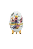 Nostalgie Porzellan-Ei-Dose auf 3 Füßen...