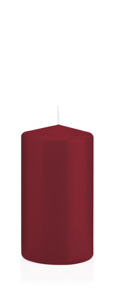 Wiedemann Stumpen Kerzen RAL Bordeaux 130 x Ø 68 mm, 12 Stück
