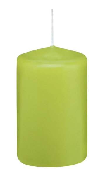 Wiedemann Stumpen Kerzen RAL Apfelgrün