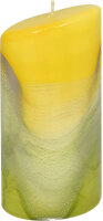 Ovalkerze "Design Lotos" gelb/grün 180 x...